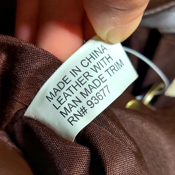 St. John's Bay Scottie Brown Leather Embellished Handheld Tote Bag - Picture 12 of 16